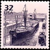 Canal de Panam� (sello conmemorativo estadounidense)