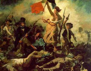 "La libertad guiando al pueblo", Eugène Delacroix