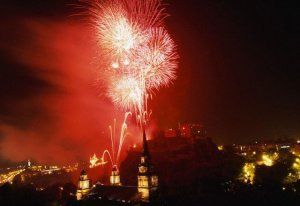 Edimburgo durante su festival de 1997