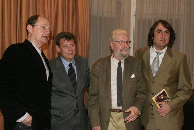 Fernando Mar�as, Luis Garc�a Berlanga, Antonio G�mez Rufo y Miguel �ngel de Rus (foto: Paco Manzano).