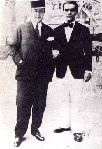 Jos&eacute; Manuel P&eacute;rez Serrabona y Federico Garc&iacute;a Lorca