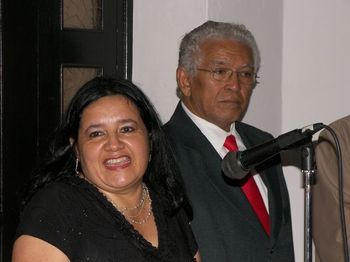 Yolanda Vargas y su esposo, Ulacio Sandoval