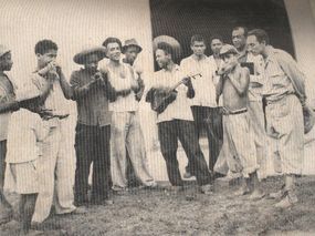 Juan Pablo Sojo y Francisco Carre&ntilde;o en un viaje de investigaci&oacute;n a Yaracuy