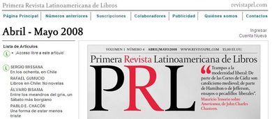 PRL, Primera Revista Latinoamericana de Libros