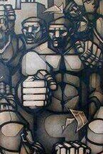 �Marcha obrera�, de Ricardo Carpani