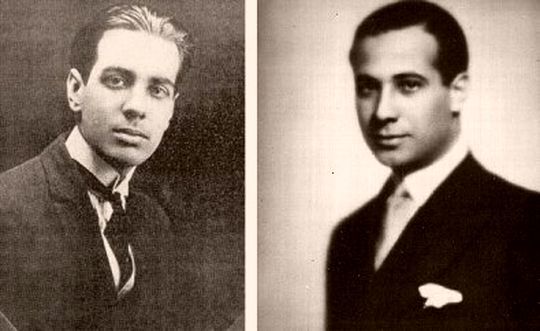 Jorge Luis Borges y Eduardo Mallea