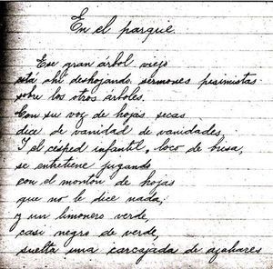 &ldquo;En el parque&rdquo;, poema de Luisa del Valle Silva
