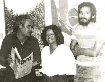 Denzil Romero, Agustina Ramos y Alberto Hern&aacute;ndez