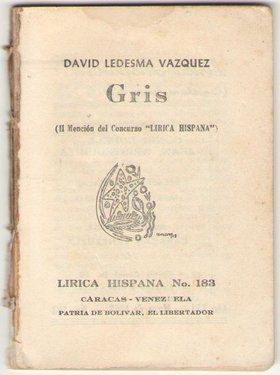 &ldquo;Gris&rdquo;, de David Ledesma V&aacute;zquez