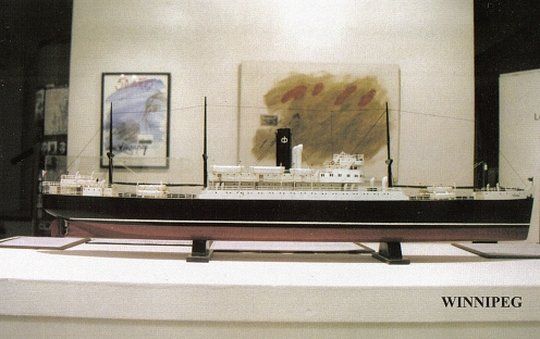 Maqueta construida por Marcelino Aceituno, oficial en retiro de la Armada chilena