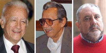 Guillermo Morón, Ramón Palomares y Enrique Viloria Vera