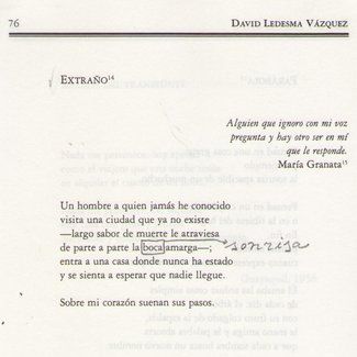 &ldquo;Extra&ntilde;o&rdquo;, de David Ledesma V&aacute;zquez
