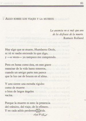 &ldquo;Algo sobre los viajes y la muerte&rdquo;, de David Ledesma V&aacute;zquez