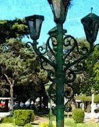 Plaza Espa�a, en Barracas, Buenos Aires