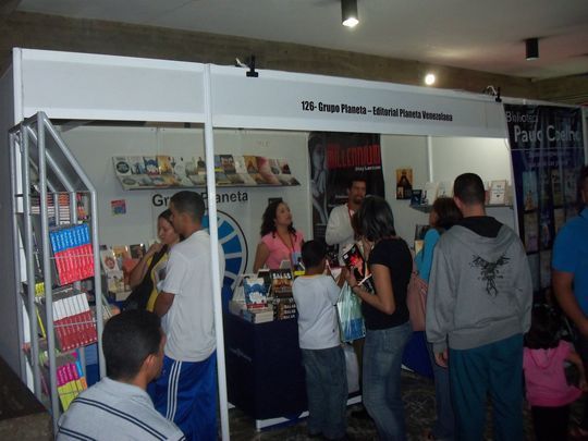 El stand del Grupo Planeta