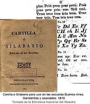 Cartilla o silabario para uso de las escuelas