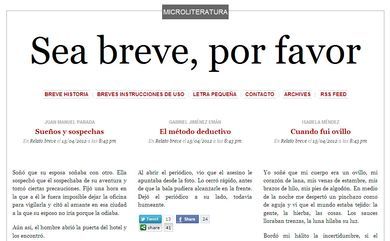 Sea breve, por favor