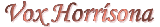 Vox Horrisona