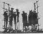 Grupo escult�rico, serie: De los or�culos. Bronce. Miguel Sanoja