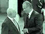 Jos� Hierro y el rey Juan Carlos