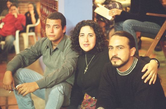 David D&aacute;vila, Raquel Mart&iacute;n y un amigo