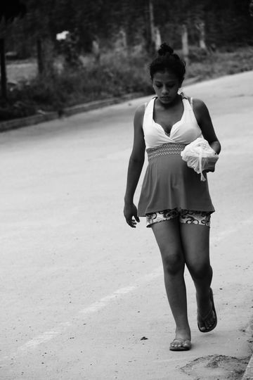 Muchacha embarazada