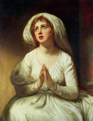 Lady Hamilton, en uno de los retratos de George Romney