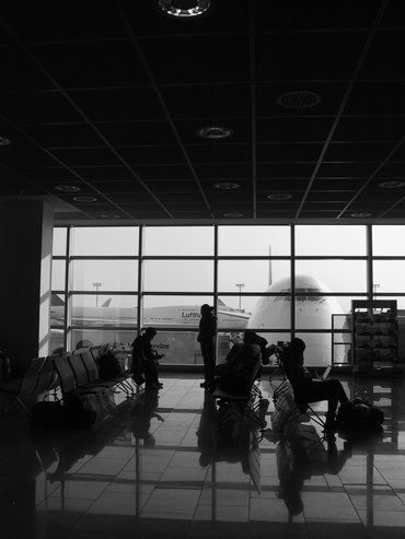 Aeropuerto. Sala de espera