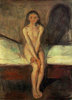 &ldquo;Pubertad&rdquo;, de Edvard Munch