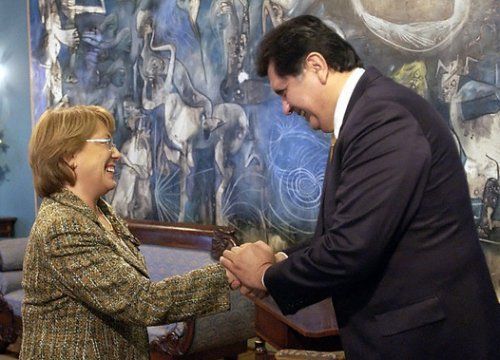 Michelle Bachelet y Alan Garc�a