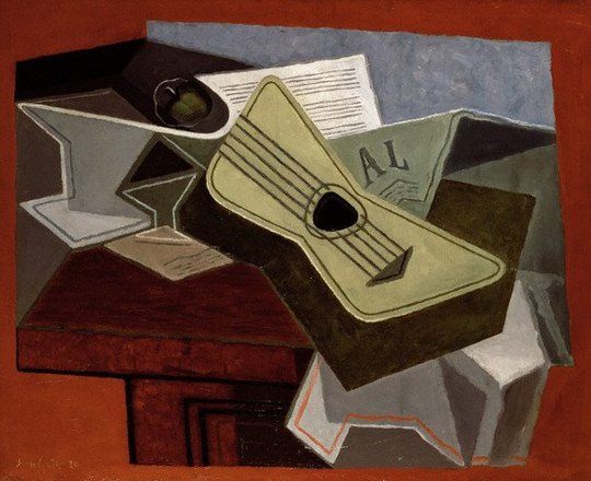 &ldquo;Guitarra y peri&oacute;dico&rdquo;, de Juan Gris