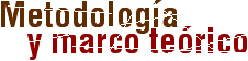 Metodolog�a y marco te�rico