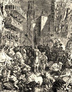 Don Quijote en Barcelona, por Gustave Dor�