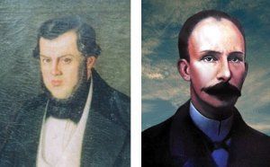 Domingo F. Sarmiento y Jos&eacute; Mart&iacute;