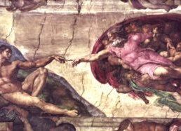 La Creaci&oacute;n del Hombre, por Miguel &Aacute;ngel (Capilla Sixtina)