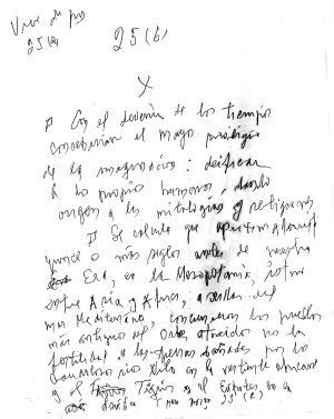 Manuscrito de Manuel Zapata Olivella