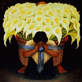 Vendedora de flores, Diego Rivera