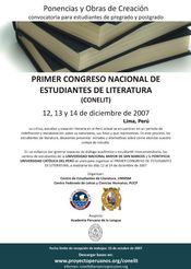 Primer Congreso Nacional de Estudiantes de Literatura (Conelit)