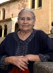 Doris Lessing en Segovia, Espa&ntilde;a. Foto: Juan Mart&iacute;n
