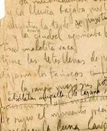 Manuscrito del poema &ldquo;Crucifixi&oacute;n&rdquo;, de &ldquo;Poeta en Nueva York&rdquo;, de Federico Garc&iacute;a Lorca