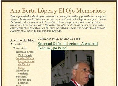 Ana Berta L&oacute;pez y El Ojo Memorioso