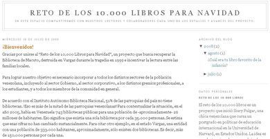 Reto de los 10.000 libros para Navidad