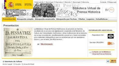 Biblioteca Virtual de Prensa Hist&oacute;rica