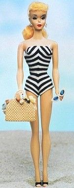 Mu&ntilde;eca Barbie original de marzo de 1959