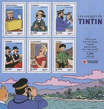 Tint&iacute;n en la filatelia