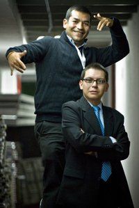 Guillermo Arias (arriba) y V&iacute;ctor N&uacute;&ntilde;ez Jaime