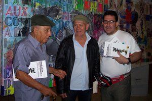 Antonio P&eacute;rez Carmona con Asdr&uacute;bal Colmenares y Lenin P&eacute;rez