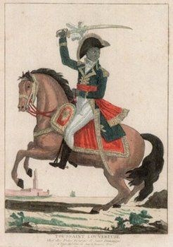 Retrato de Toussaint. Grabado franc�s an�nimo (1802)