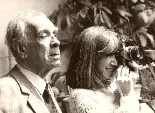 Jorge Luis Borges y Mar&iacute;a Kodama