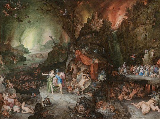 &ldquo;Eneas y la Sibila en el Inframundo&rdquo;, de Jan Brueghel el Viejo, 1600